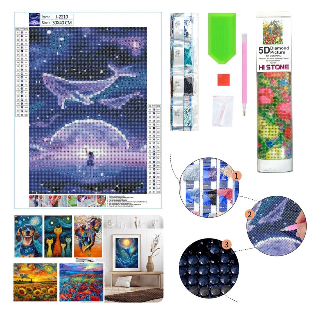 Kit de Diamond Painting 5D 30x40 cm