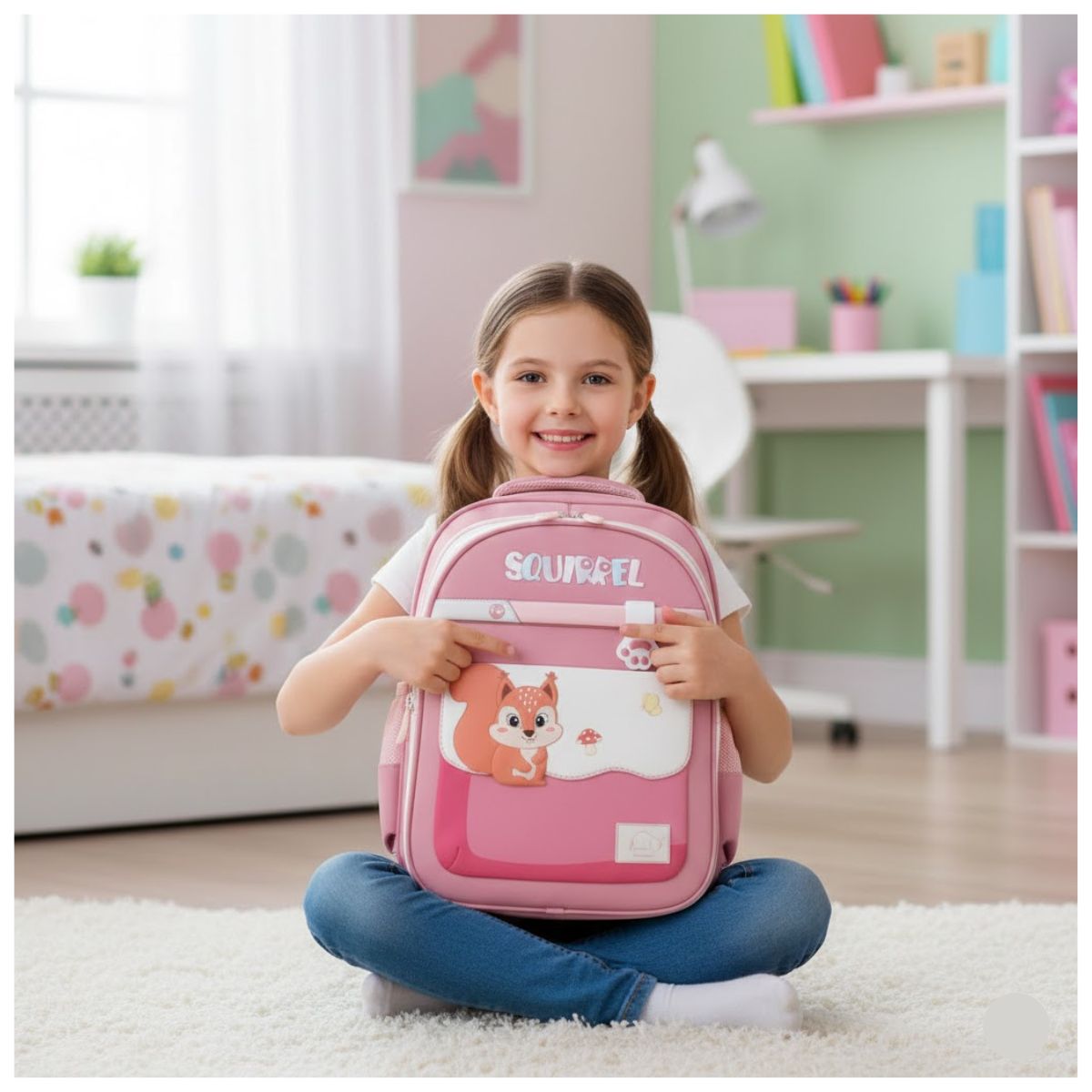 Mochila Infantil Animal 3D Ardilla
