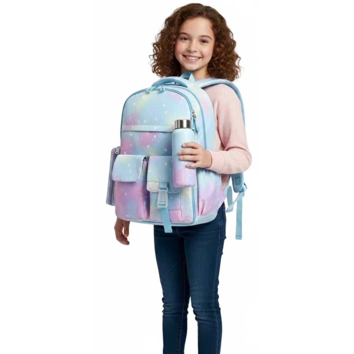 Mochila Coreano Pastel Tie-Dye