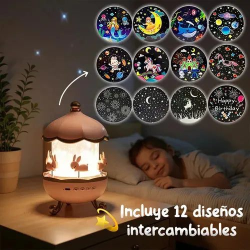 Proyector Infantil Bunny con Bluetooth
