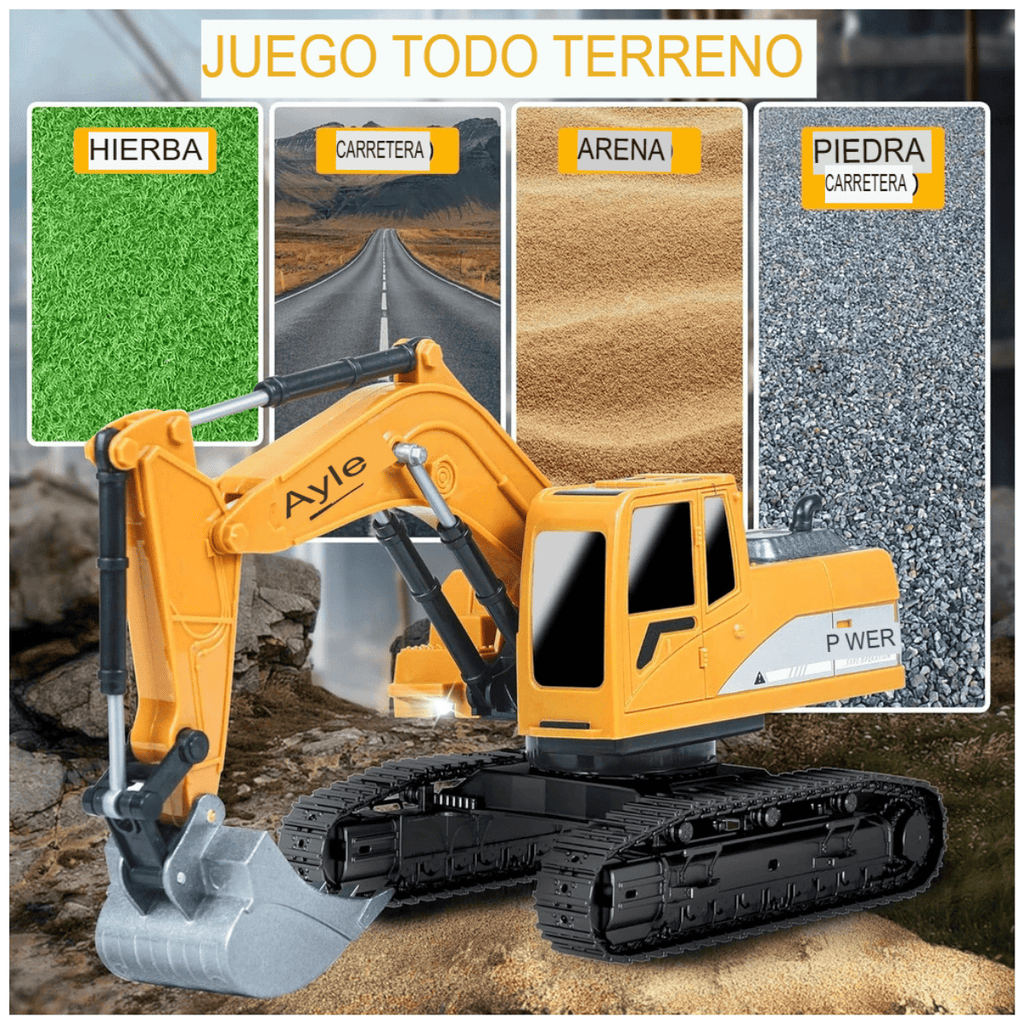 Juguete Excavadora RC de Ingeniería 1:14