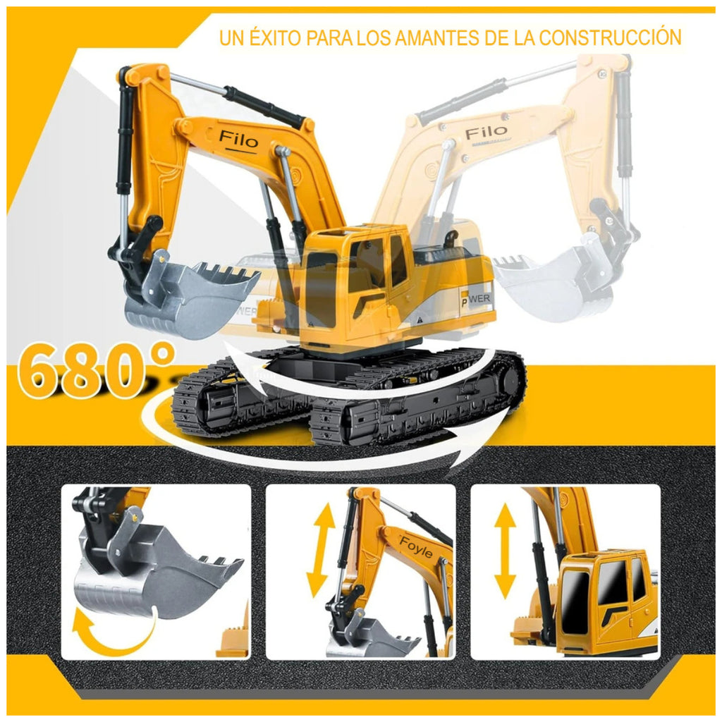 Juguete Excavadora RC de Ingeniería 1:14