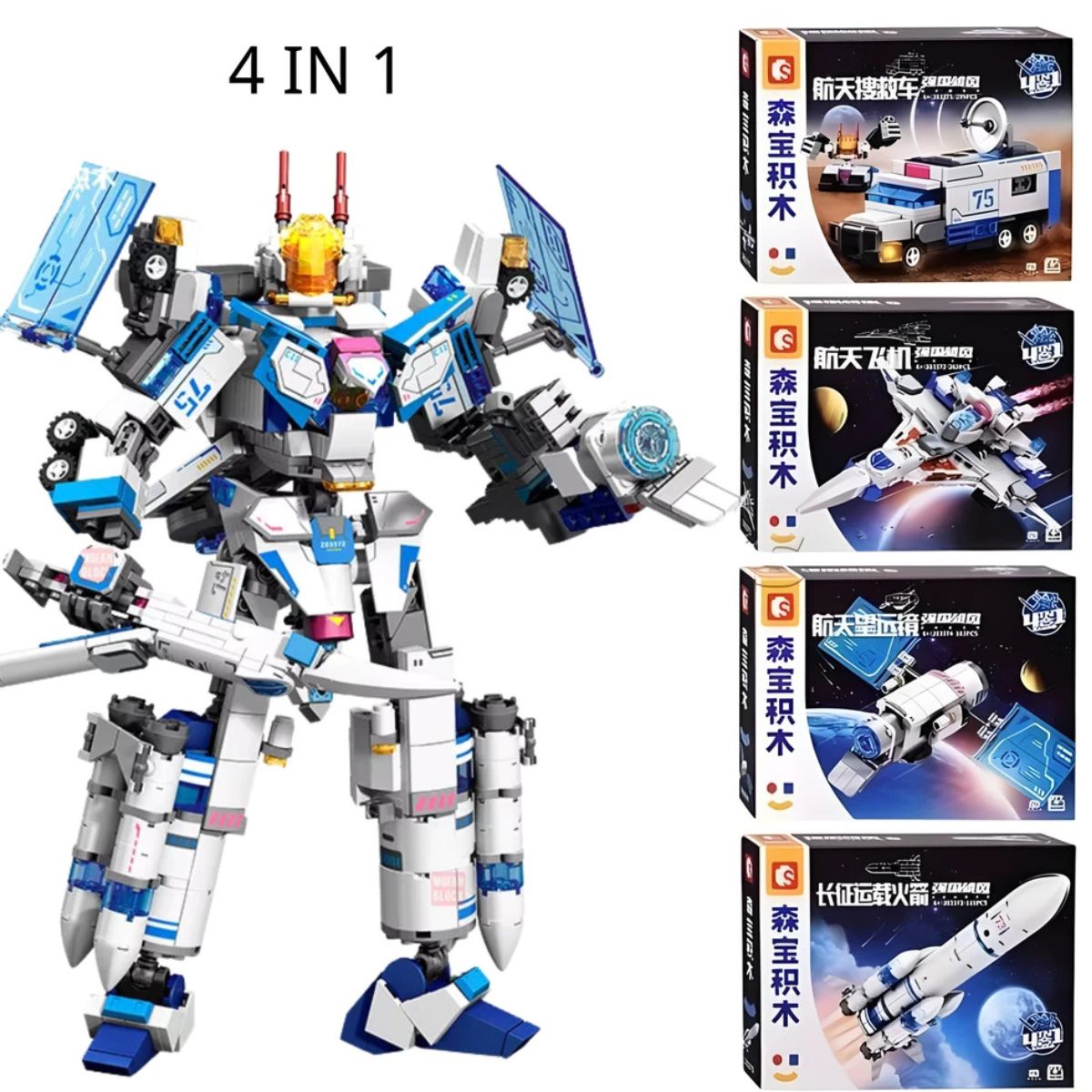 Colección Bloque 4x1 Sky Explorer Mecha